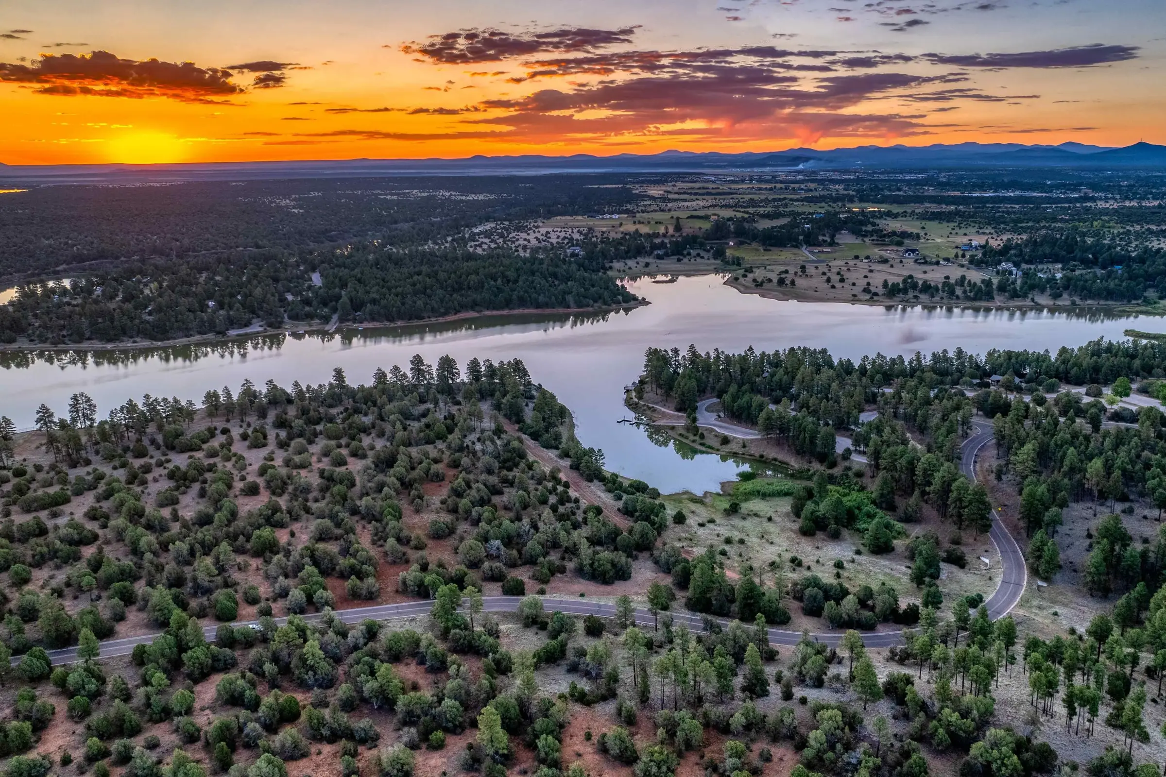 photo aerial2 fool hollow lake az 070323